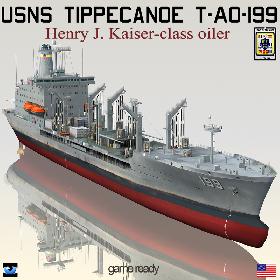 USNS Tippecanoe T-AO-199 with CH-46